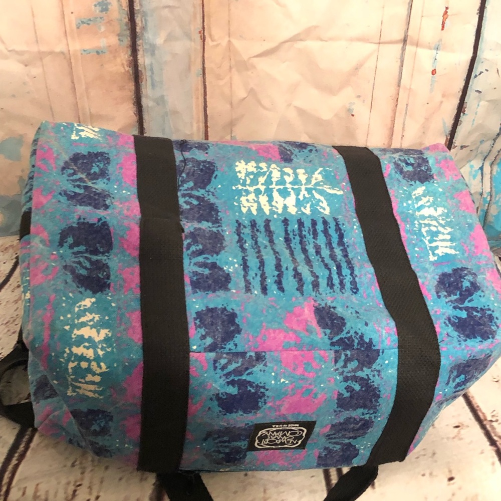 🛑Sold🛑Newport Canvas Company Duffle Bag Large Over Size Travel Bag Tie Dye USA - Picture 2 of 7